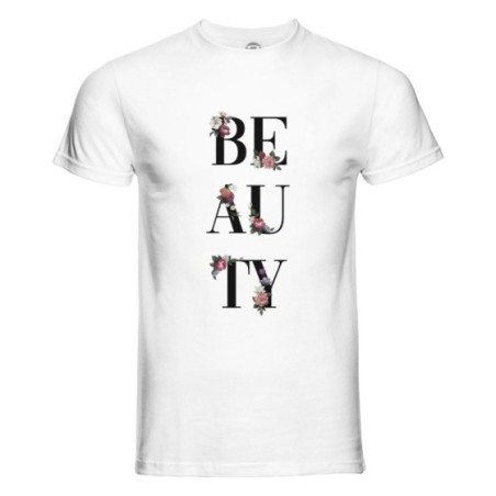T-shirt uomo beauty fleur Frasi