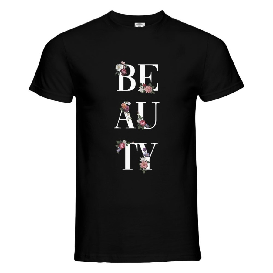 T-shirt uomo beauty fleur Frasi