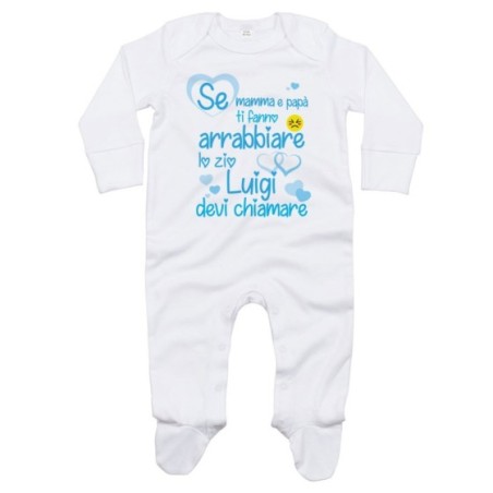 Tutina neonato personalizzata  nome se mamma e papà ti...