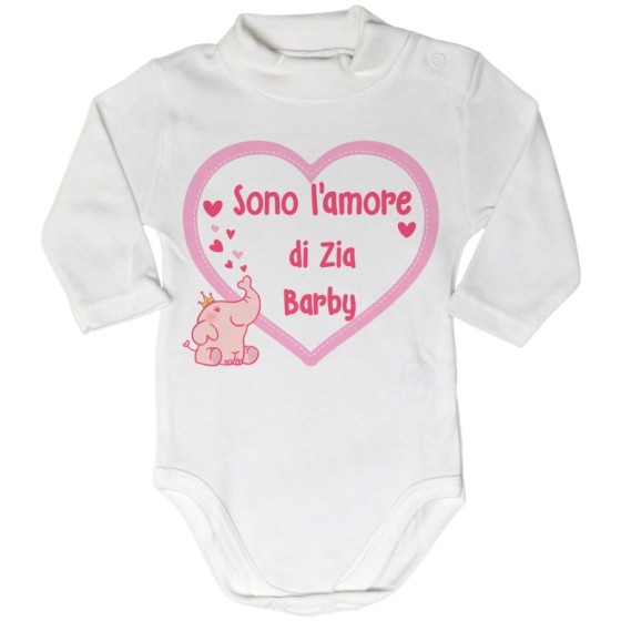 Body lupetto neonato personalizzato  nome sono amore di zio degli zii Per gli zii
