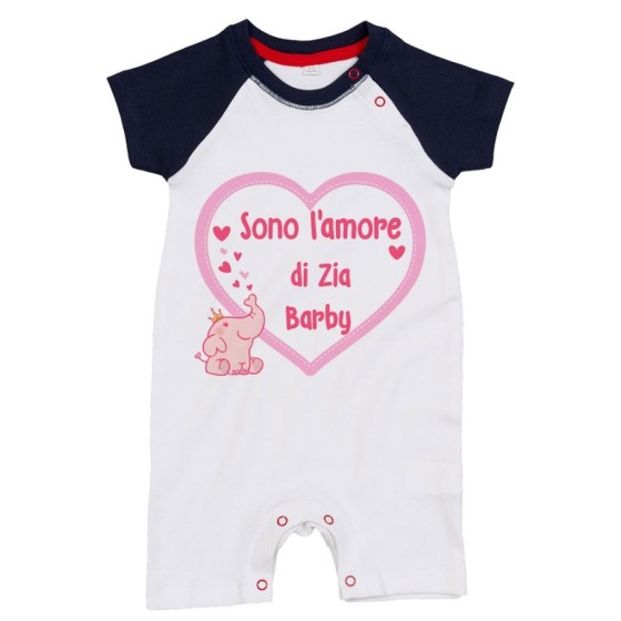 Pagliaccetto neonato personalizzato  nome sono amore di zio degli zii Per gli zii