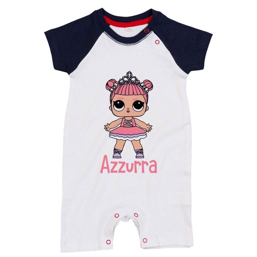 Pagliaccetto neonata personalizzato con nome lol Cartoon