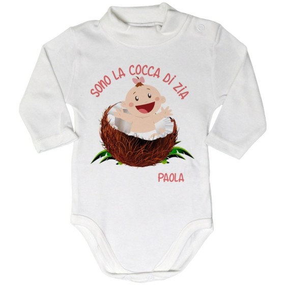 Body lupetto neonato personalizzato  nome sono il cocco di zio degli zii Per gli zii