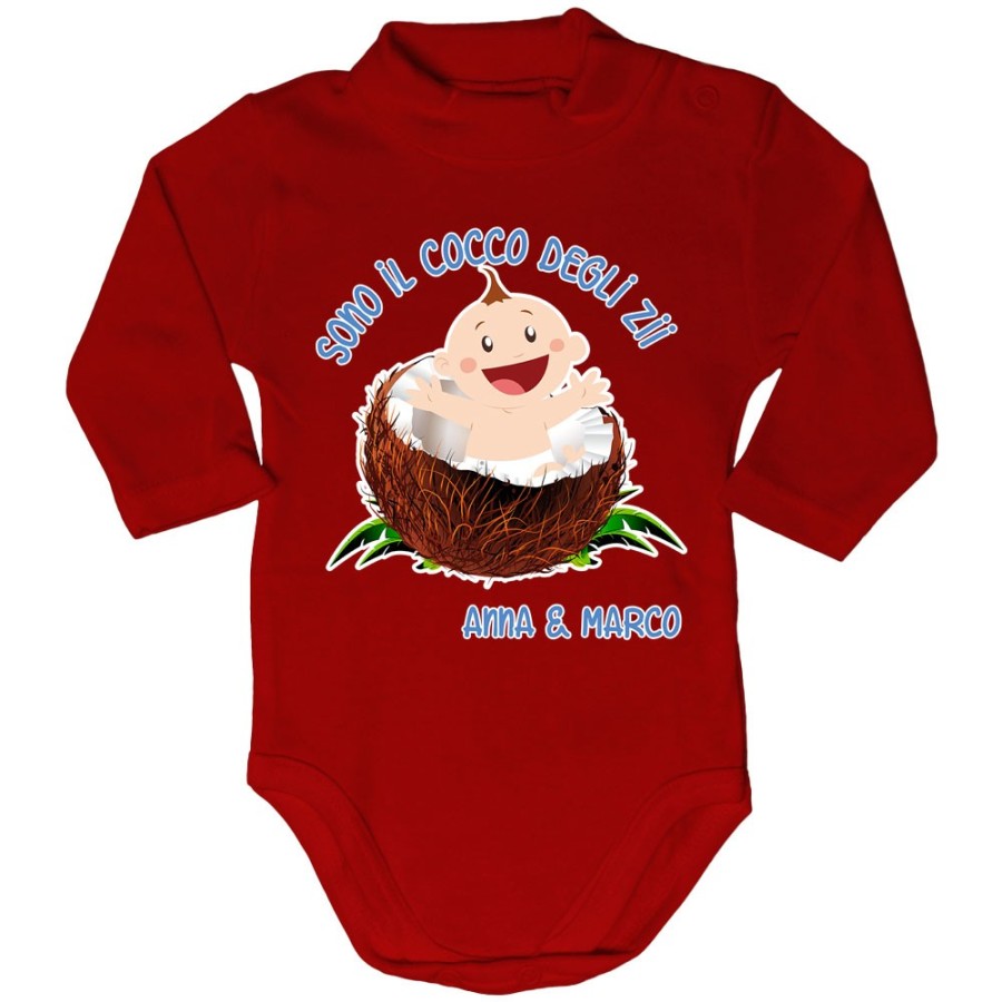 Body lupetto neonato personalizzato  nome sono il cocco di zio degli zii Per gli zii
