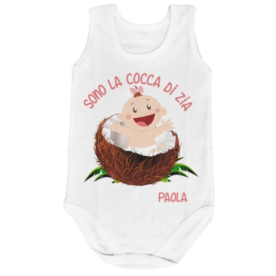 Body neonato personalizzato  nome sono il cocco di zio degli zii Per gli zii