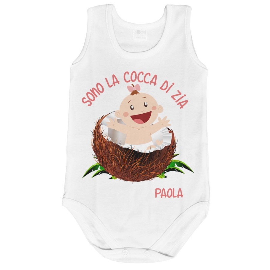 Body neonato personalizzato  nome sono il cocco di zio degli zii Per gli zii