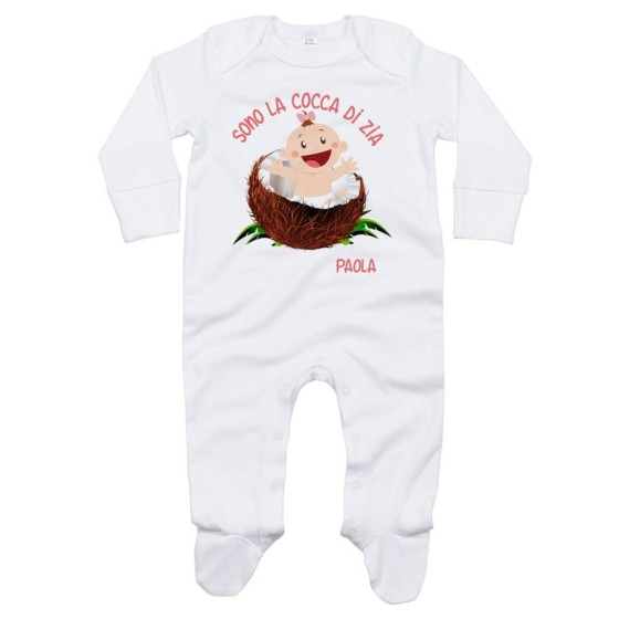 Tutina neonato personalizzata  nome sono il cocco di zio degli zii Per gli zii