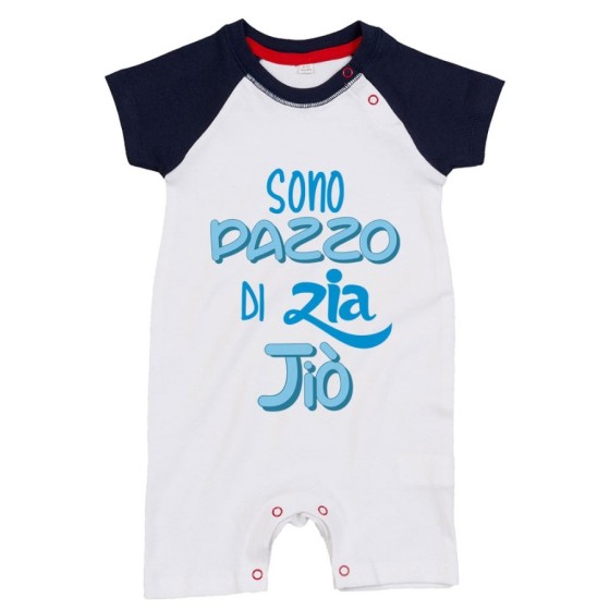 Pagliaccetto neonato personalizzato  nome sono pazzo di zio degli zii Per gli zii