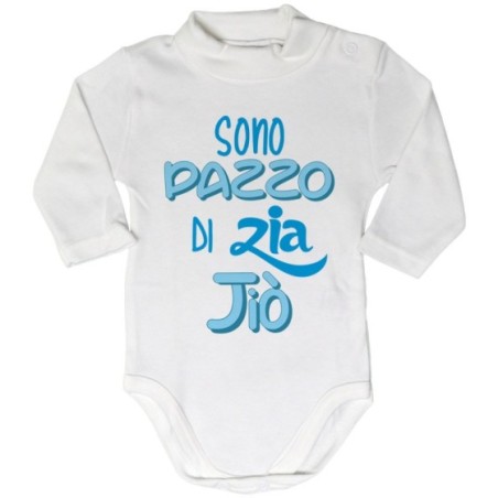 Body lupetto neonato personalizzato  nome sono pazzo di zio degli zii Per gli zii