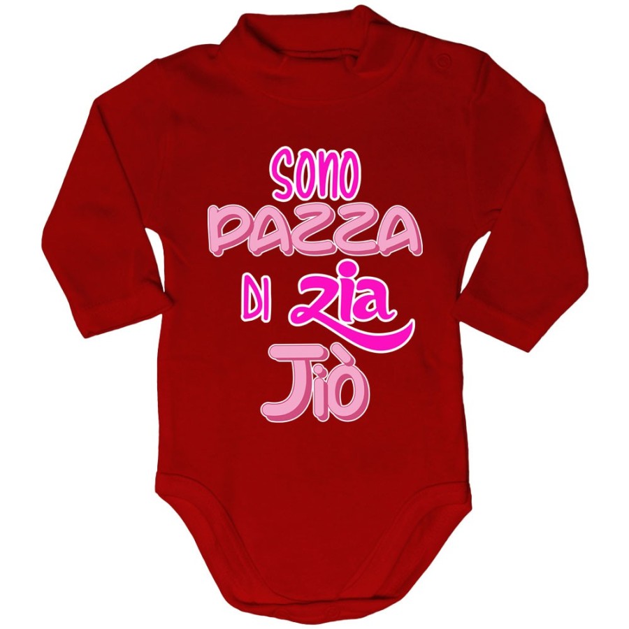 Body lupetto neonato personalizzato  nome sono pazzo di zio degli zii Per gli zii