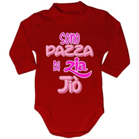 Body lupetto neonato personalizzato  nome sono pazzo di zio degli zii Per gli zii