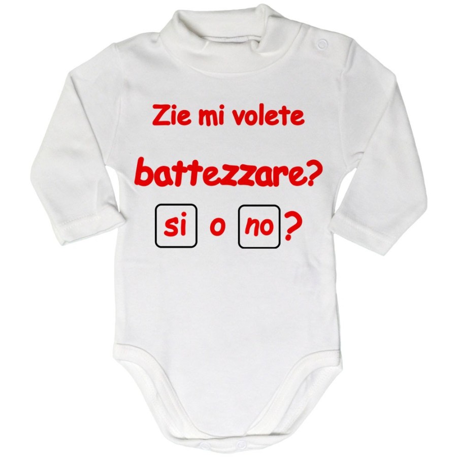 Body lupetto neonato personalizzabile  nome zio zii mi volete battezzare? Per gli zii