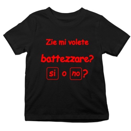 T-shirt bambino personalizzabile  nome zio zii mi volete...