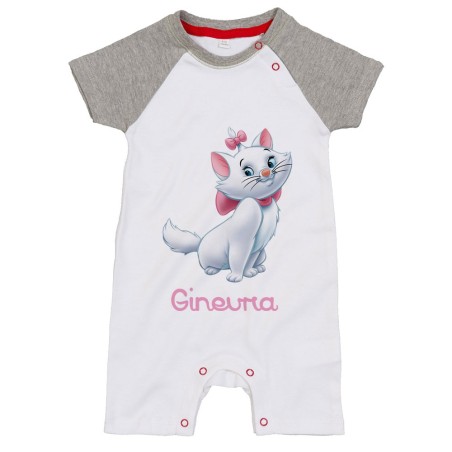 Pagliaccetto neonata personalizzato con nome minou