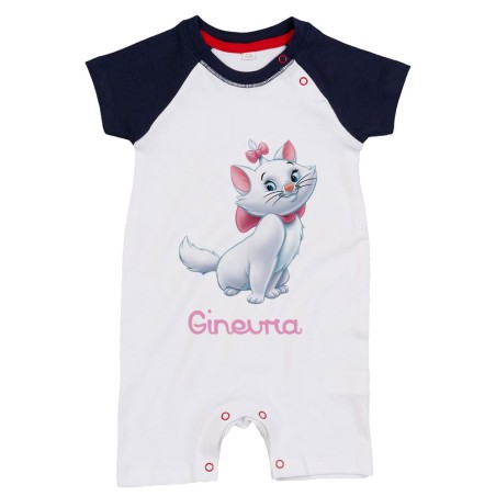 Pagliaccetto neonata personalizzato con nome minou Cartoon
