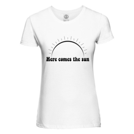 T-shirt donna here comes the sun
