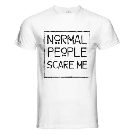 T-shirt uomo normal people scare me