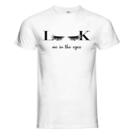 Maglia uomo look me in the eyes Frasi