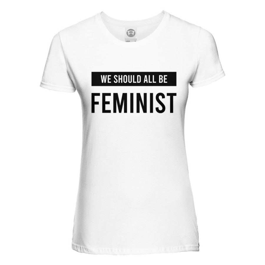 T-shirt donna we should all be feminist Frasi