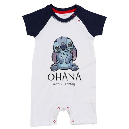 Pagliaccetto neonato con stitch ohana means family