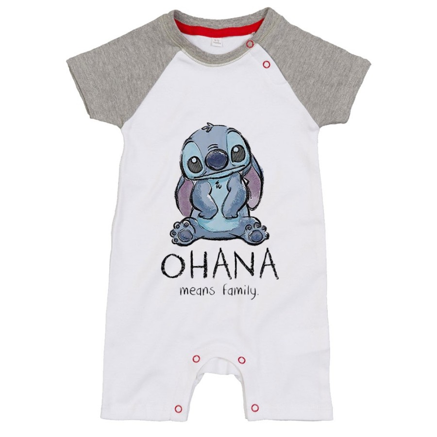 Pagliaccetto neonato con stitch ohana means family Cartoon