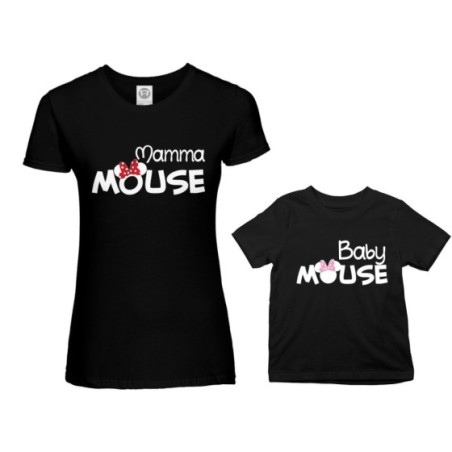 Coordinato t-shirt madre figlia mamma minnie mouse baby minnie mouse Per la mamma