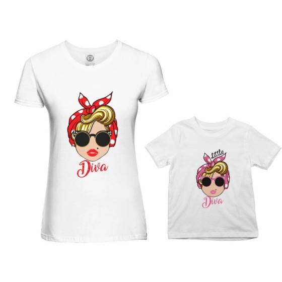 Coordinato t-shirt madre figlia marilyn diva little marilyn diva Per la mamma 2