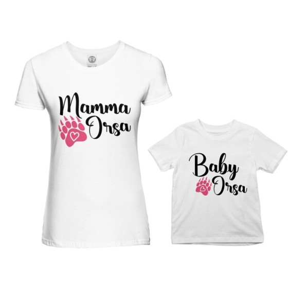 Coordinato t-shirt madre figlio mamma zampa orso Per la mamma 2