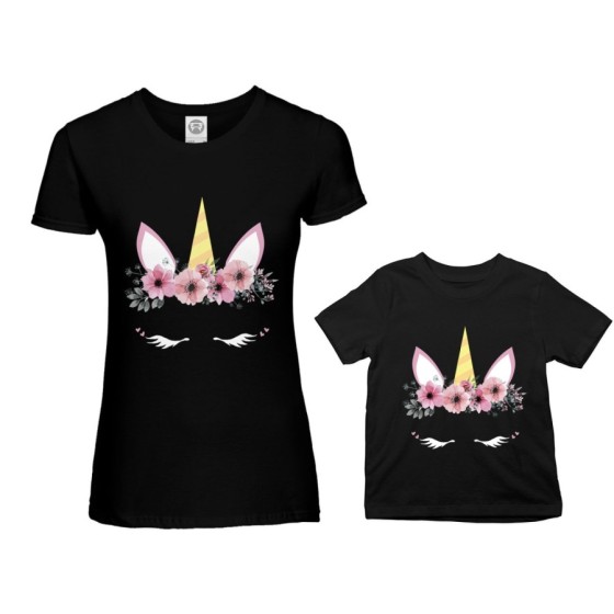 Coordinato t-shirt madre figlia colorful unicorn Per la mamma 2