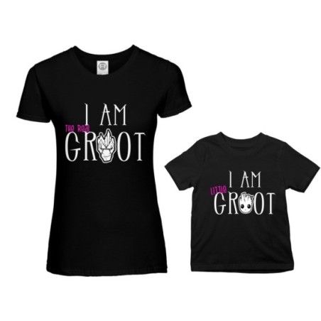Coordinato t-shirt madre figlio i am the real groot i am...