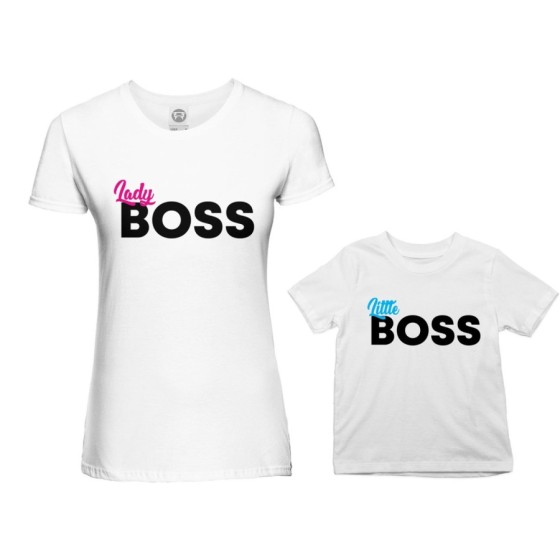 Coordinato t-shirt madre figlio lady boss little boss Per la mamma