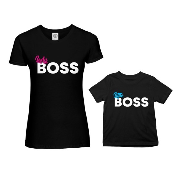 Coordinato t-shirt madre figlio lady boss little boss Per la mamma 2