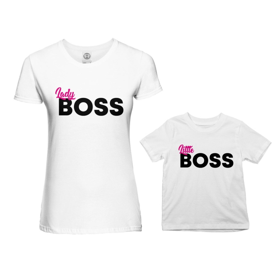 Coordinato t-shirt madre figlio lady boss little boss Per la mamma