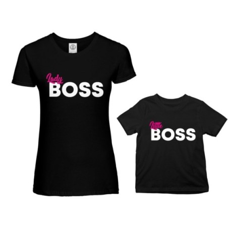 Coordinato t-shirt madre figlio lady boss little boss Per la mamma