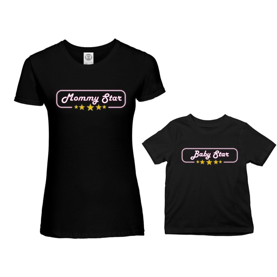 Coordinato t-shirt madre figlio mommy star mommy's bodyguard Per la mamma