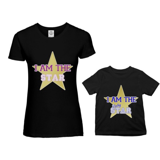 Coordinato t-shirt madre figlio i am the star i am the baby star Per la mamma 2