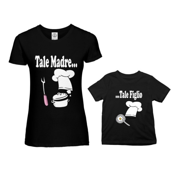Coordinato t-shirt madre figlio tale madre tale figlio tale figlia chef Per la mamma 2