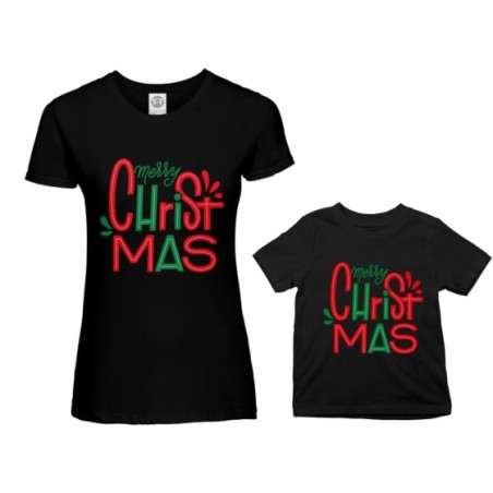 Coordinato t-shirt madre figlio personalizzabile con nomi...