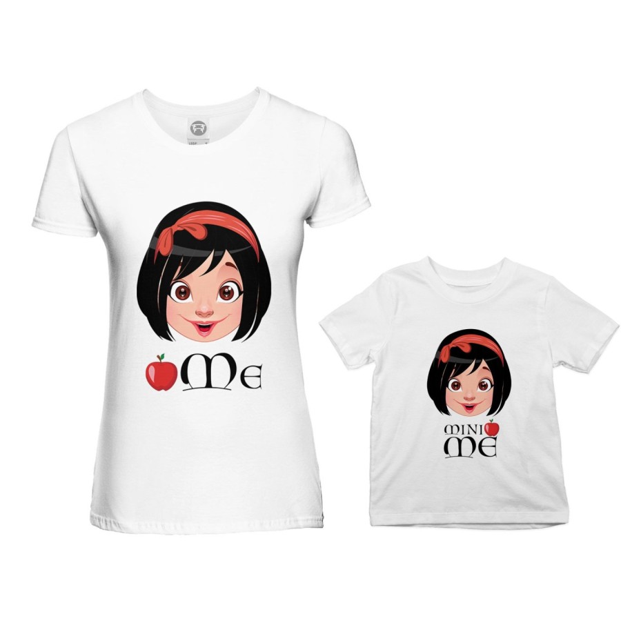 Coordinato t-shirt madre figlia me biancaneve mini biancaneve Per la mamma