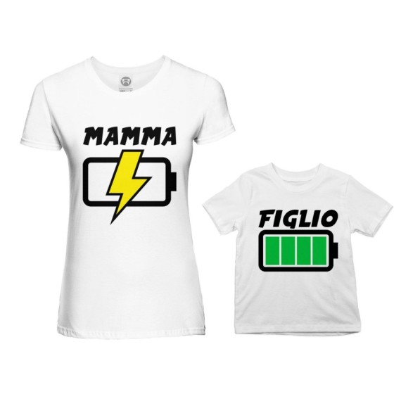 Coordinato t-shirt madre figlio mamma in carica figlio carico figlia carica Per la mamma