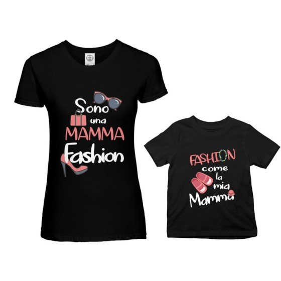 Coordinato t-shirt madre figlia sono una mamma fashion fashion come la mia mamma Per la mamma 2