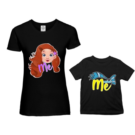 Coordinato t-shirt madre figlio me ariel mini flounder Per la mamma