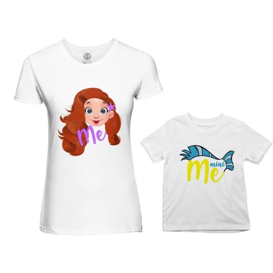 Coordinato t-shirt madre figlio me ariel mini flounder Per la mamma 2