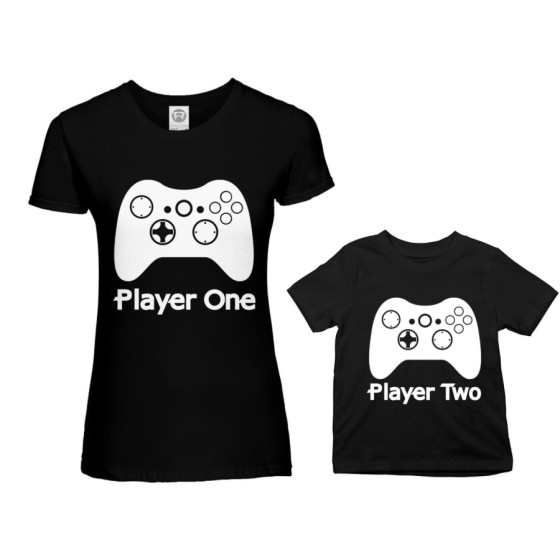 Coordinato t-shirt madre figlio player one player two xbox Per la mamma 2