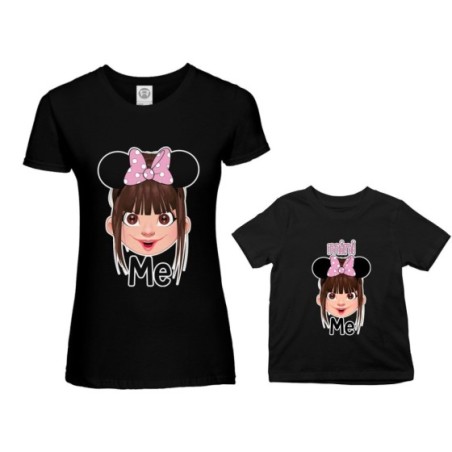 Coordinato t-shirt madre figlia me mini minnie mouse