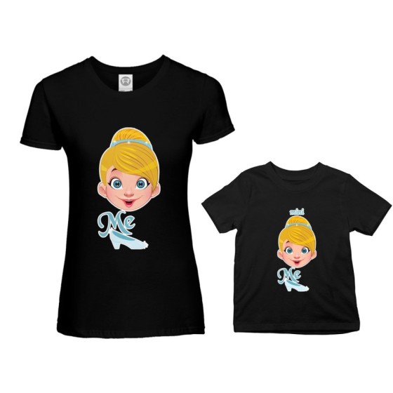 Coordinato t-shirt madre figlia me cenerentola mini cenerentola Per la mamma