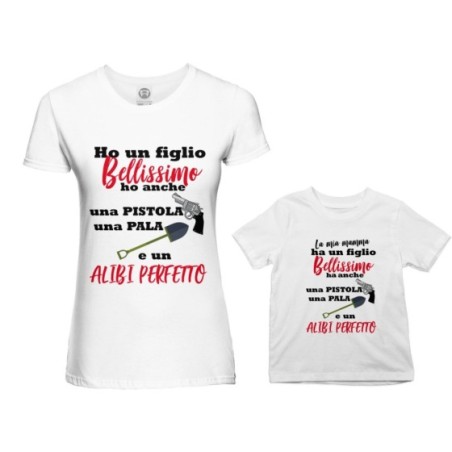 Coordinato t-shirt madre figlio ho un figlio bellissimo una figlia bellissima Per la mamma