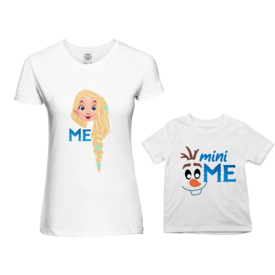 Coordinato t-shirt madre figlio me elsa mini olaf Per la mamma 2
