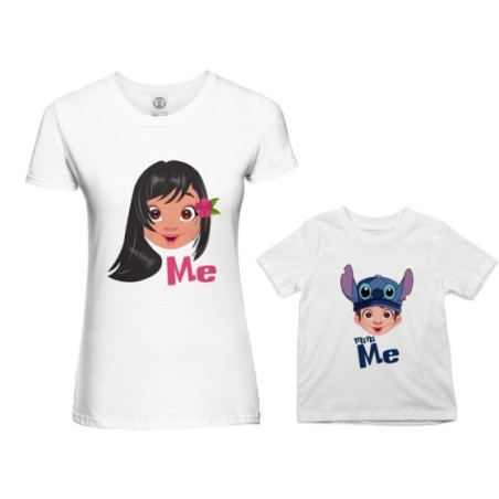 Coordinato t-shirt madre figlio me lilo mini stich