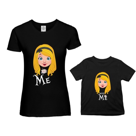 Coordinato t-shirt madre figlia me alice mini alice Per la mamma